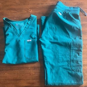 Figs Scrubs SET Catarina S and Kade S Tall. Hunter Green. EXCELLENT CONDITION